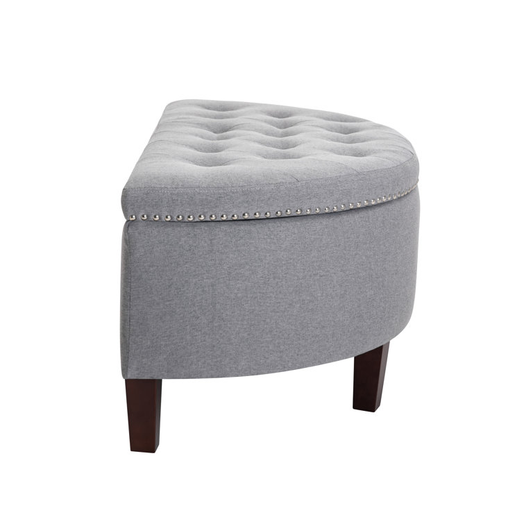 Small half deals moon ottoman